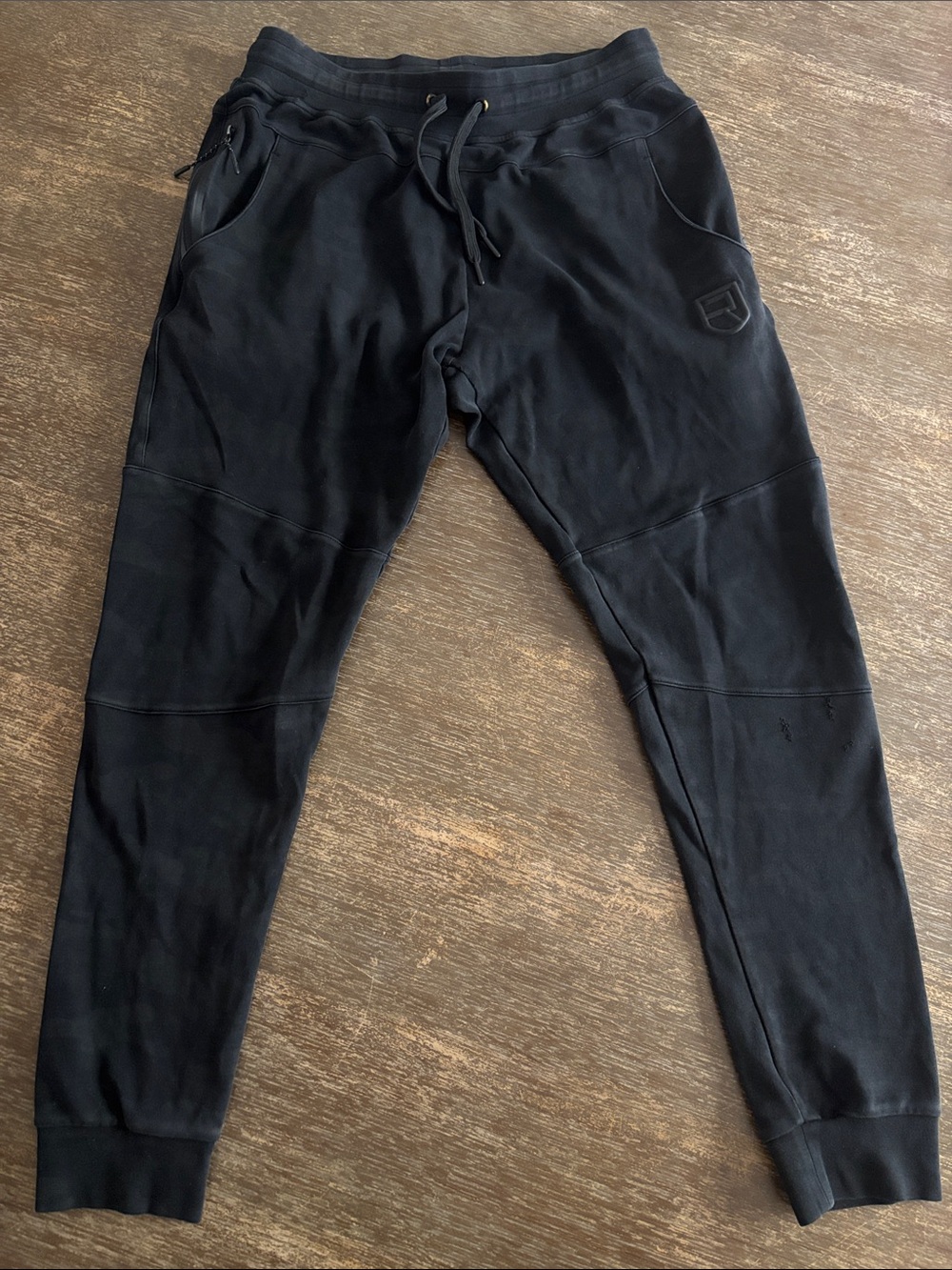Rise Peak Bottoms Men's Jogger Pants in Black Camo size Large